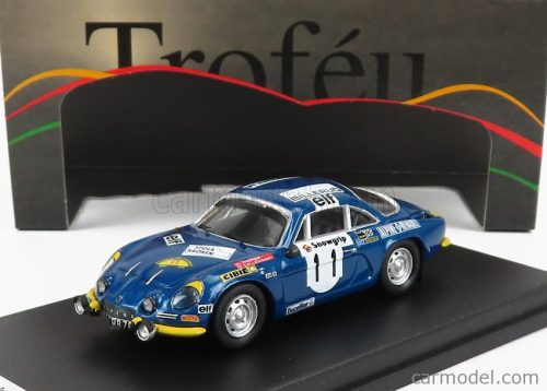 Trofeu - Renault Alpine A110 N 11 3Rd Rally Sweden 1973 J.L.Therier - M.Callewaert Blue Yellow