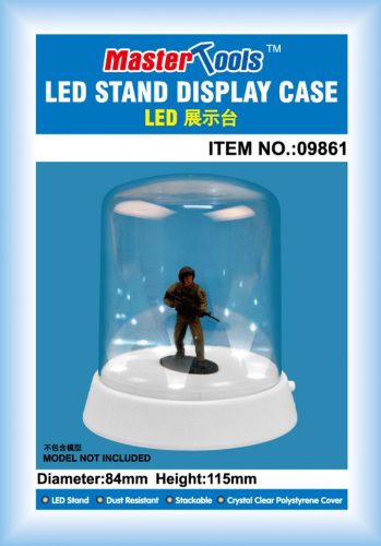 Trumpeter Master Tools - Roundtpo Display case-Led stand(Ř84x115