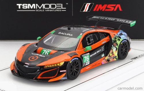 Truescale - Acura Nsx Gt3 Evo Team Compass Racing N 76 Imsa 2021 M.Mcmurry - M.Farnbacher Orange Black