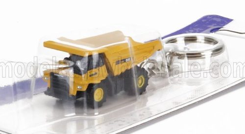 Universal Hobbies - KOMATSU PORTACHIAVI - KEYRING HD605 CASSONE RIBALTABILE CAVA MINERARIA - MINING TRUCK YELLOW BLACK