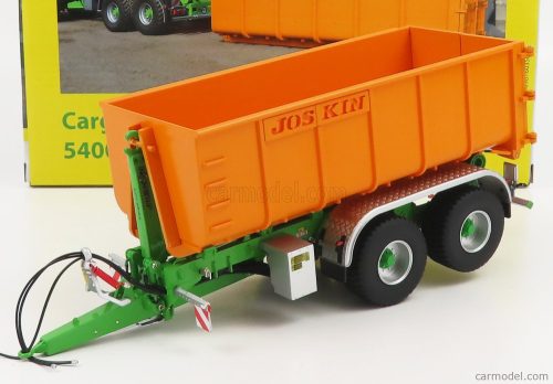 Universal Hobbies - Joskin Silo-Cargo Lift 5400 D18 Trailer For Tractor 2004 Orange Green