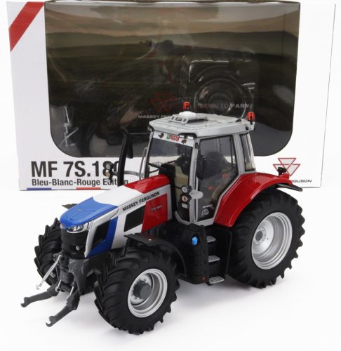 Universal Hobbies - MASSEY FERGUSON MF7S.180 TRACTOR 2022 RED WHITE BLUE