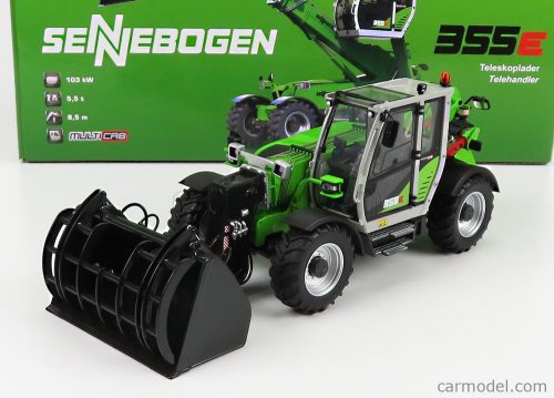 Universal Hobbies - Sennebogen 355E Telescopic Tractor - Elevatore Light Green