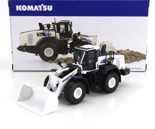 Universal Hobbies - KOMATSU WA475-10 RUSPA GOMMATA TRACTOR SCRAPER 2010 WHITE BLACK