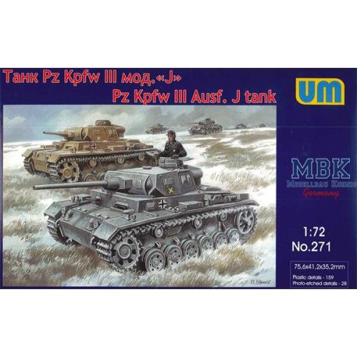 Unimodels - Pz.Kpfw III Ausf.J.German tank