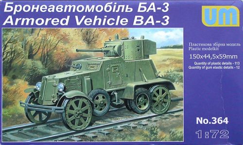 Unimodels - Armored Vehicle BA-3ZD Soviet