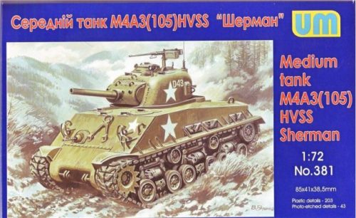 Unimodels - Medium tank M4A3(105) HVSS