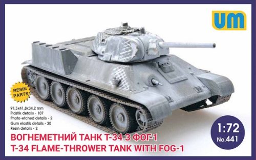 Unimodels - T-34 flame-throwing tank with FOG-1