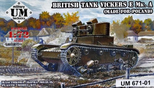 Unimodell - Vickers E Mk.A British Tank(Made F.Polan Plastic Tracks