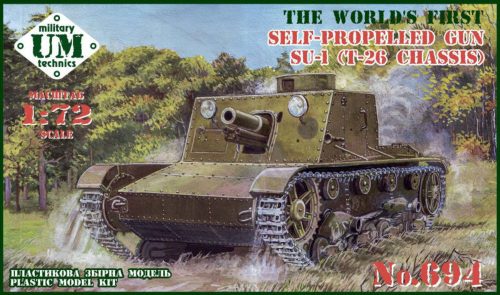 Unimodels - SU-1 (T-26 chassis) self-propelled gun, plastic tracks