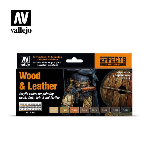 Vallejo - Model Color - Wood & Leather By Angel Giraldez Paint set