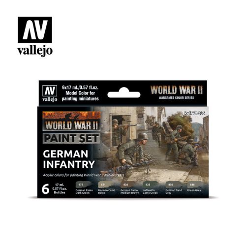 Vallejo - Model Color - German Infantry WWII Paint set