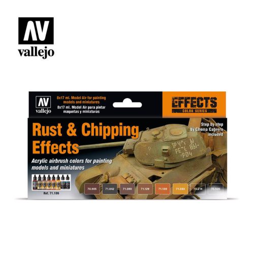 Vallejo - Model Air - Rust & Chipping Effects Paint set