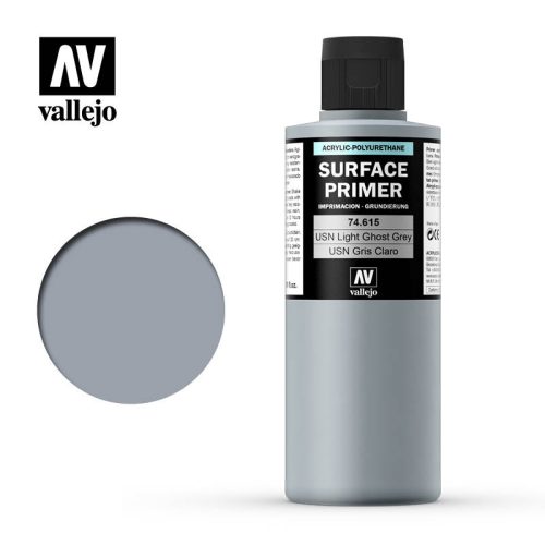 Vallejo - Surface Primer - USN Light Ghost Grey  200 ml.