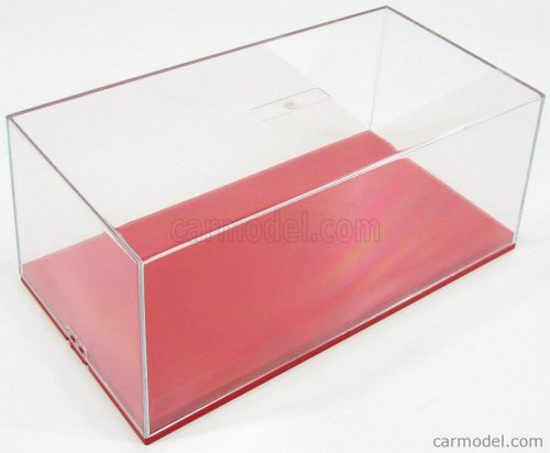 Vetrina Display Box - Vetrina Display Box Red Base - Base Rossa - Lungh.Lenght Cm 23.6 X Largh.Width Cm 12.5 X Alt.Height Cm 10 (Altezza Interna Cm 8.1) Plastic Display