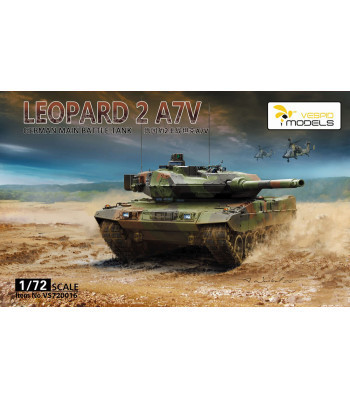 Vespid models - German Main Battle Tank Leopard 2 A7V Metal Barrel And Metal Tow Cable