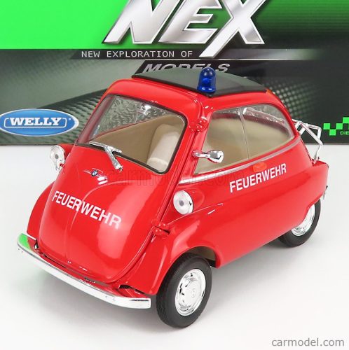 Welly - Bmw Isetta Feuerwehr 1955 Red Black