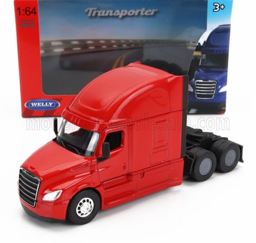 Welly - FREIGHTLINER CASCADIA TRACTOR TRUCK 3-ASSI 2015 RED