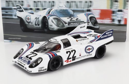 Werk 83 - PORSCHE 917K 4.9L TEAM MARTINI RACING N 22 WINNER 24h LE MANS 1971 HELMUT MARKO - GIJS VAN LENNEP WHITE BLUE