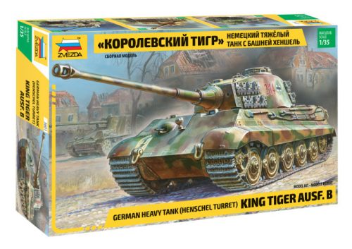 Zvezda - King Tiger Ausf. B /Henschel Turret/ German Heavy Tank (3601)