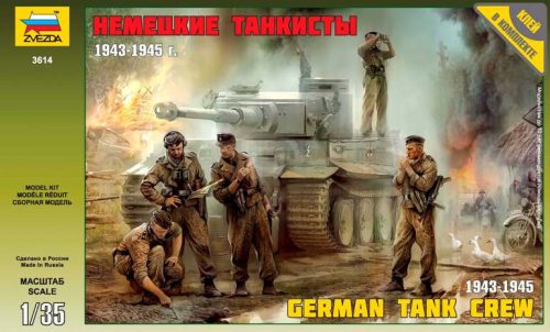 Zvezda - German Tank Crew Wwii Late (3614)