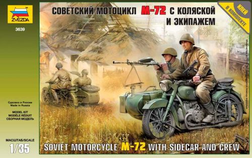 Zvezda - Military Soviet Wwii Motorcycle M-72 (3639)