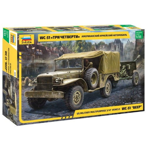 Zvezda - 1:35 American Army Car Dodge WC-51 "BEEP";