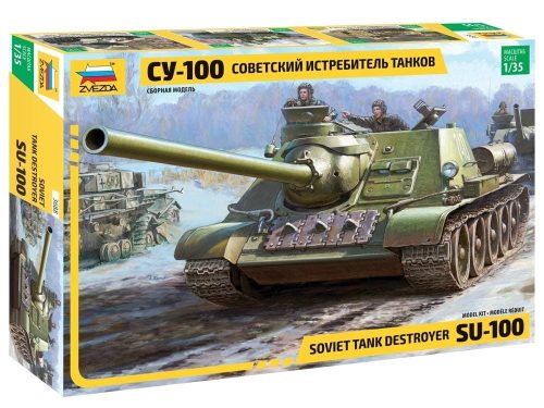 Zvezda - SU-100 Soviet tank destroyer 1:35 (3688)