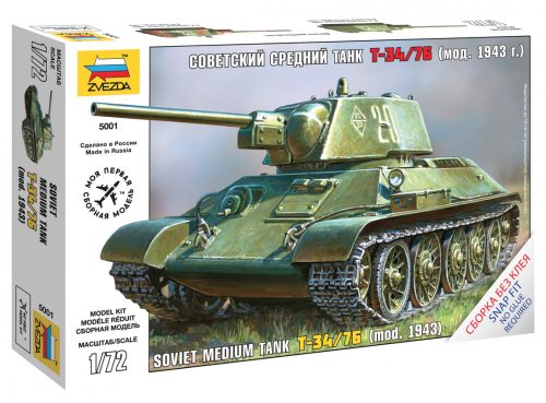 Zvezda - T-34 Soviet Medium Tank 1:72 (5001)