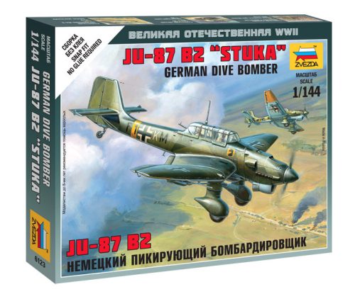 Zvezda - German Dive Bomber Ju-87 B2 Sluka 1:144 (6123)