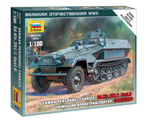 Zvezda - German Personnel Carrier Sd.Kfz.251/1 Ausf.B 1:100 (6127)