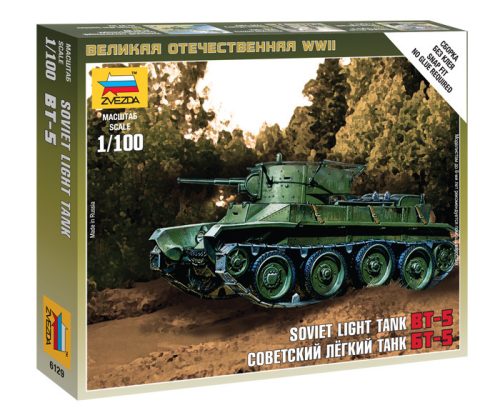 Zvezda - Soviet Light Tank Bt-5 1:100 (6129)