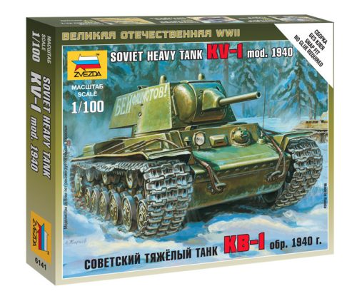 Zvezda - Soviet Heavy Tank Kv-1 Mod. 1940 1:100 (6141)