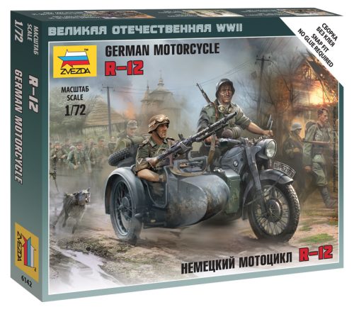 Zvezda - German Motorcycle R-12 1:72 (6142)