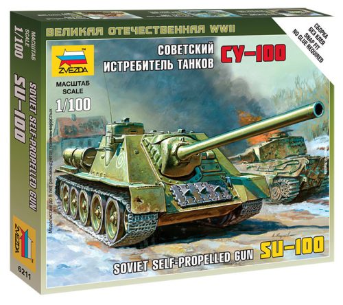 Zvezda - Su-100 Soviet Self-Propelled Gun 1:100 (6211)