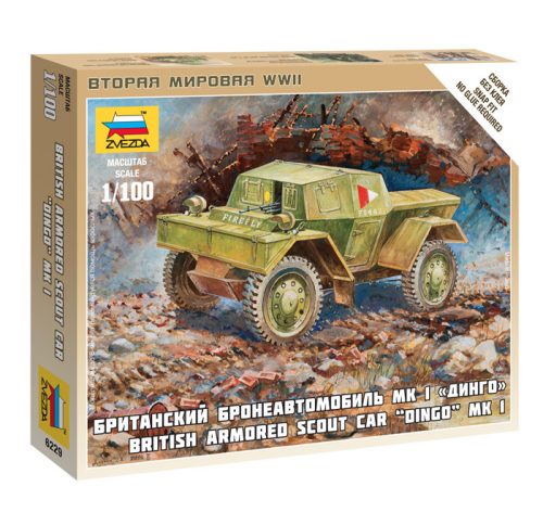 Zvezda - British Armored Car Daimler Mk-1 1:100 (6229)