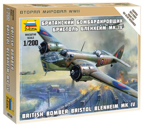 Zvezda - British Bomber Bristol Blenheim Iv. 1:200 (6230)