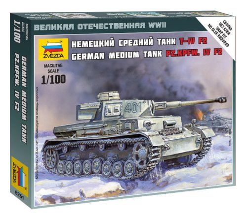 Zvezda - Panzer Iv Ausf. F2 1:100 (6251)