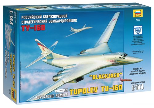 Zvezda - Tupoljev TU-160 szuperszonikus bombázó _Blackjack_ 1:144 (7002)